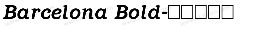 Barcelona Bold字体转换